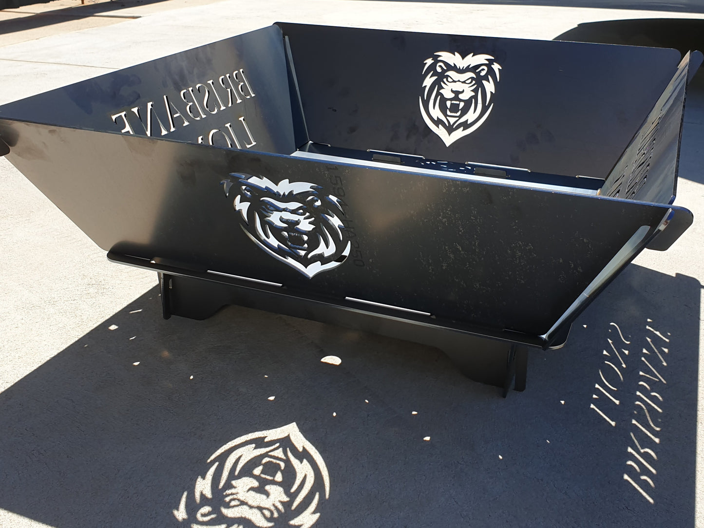 Brisbane Lions Fire Pit Collapsible Made With Australian Steel