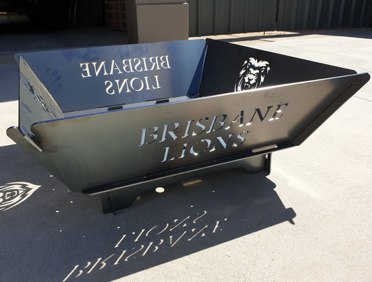 Brisbane Lions Fire Pit Collapsible Made With Australian Steel