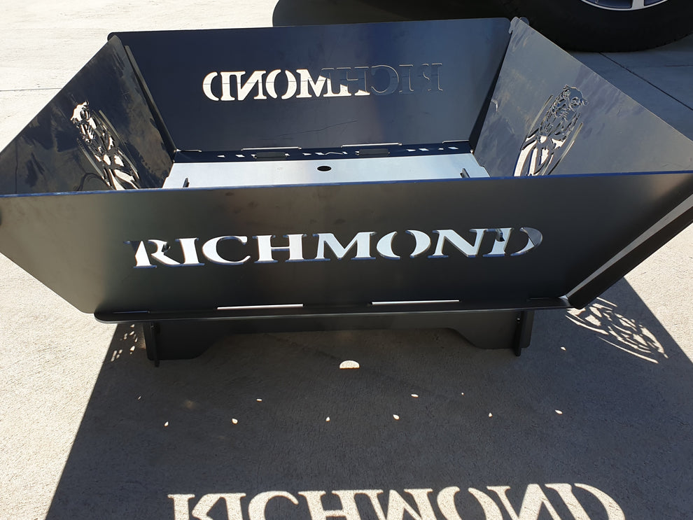 Richmond Tigers Fire Pit Collapsible 3mm Thick Australian Steel – Robs ...