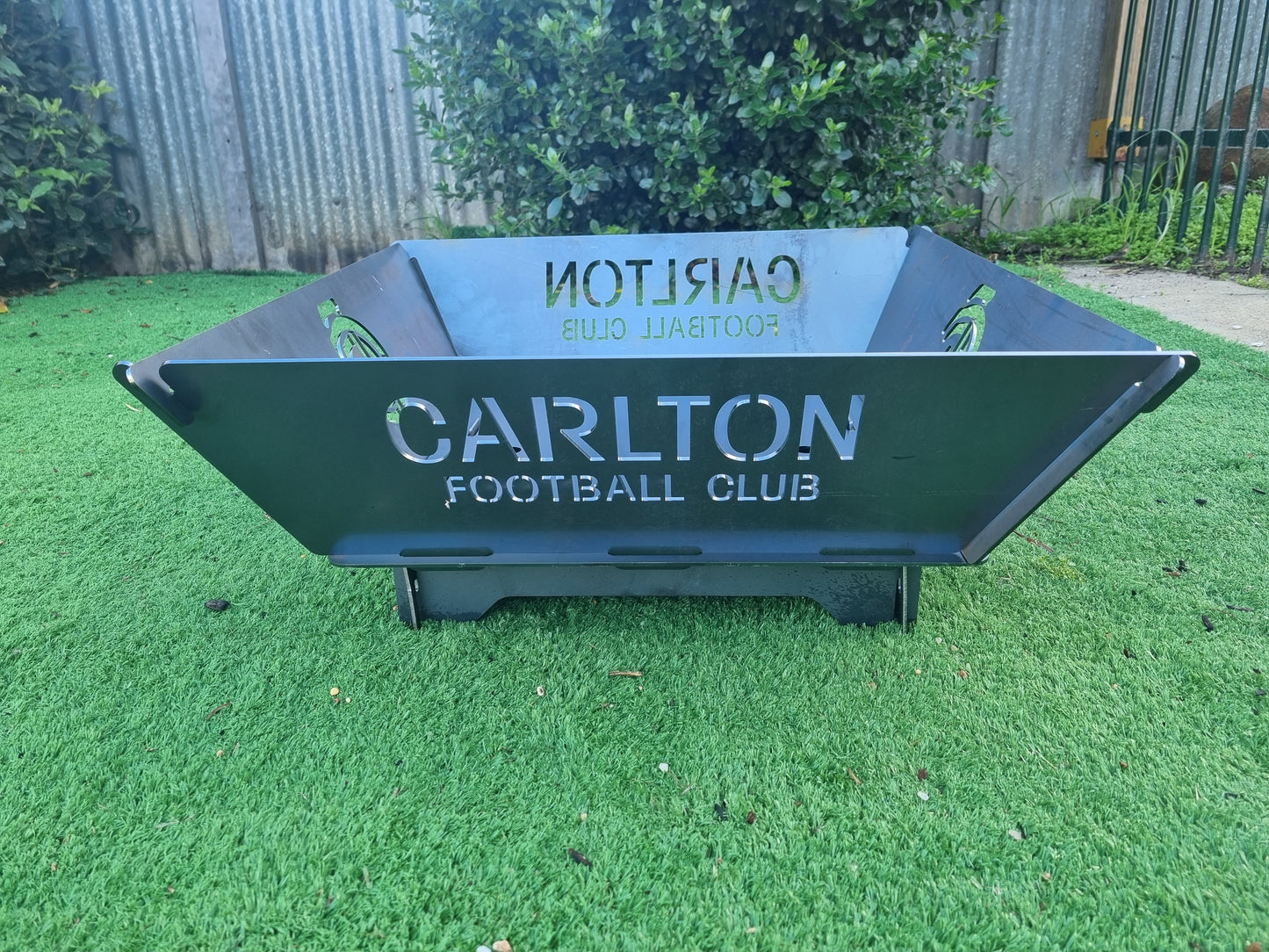 Carlton Football Club Fire Pit Collapsible Made With Australian Steel