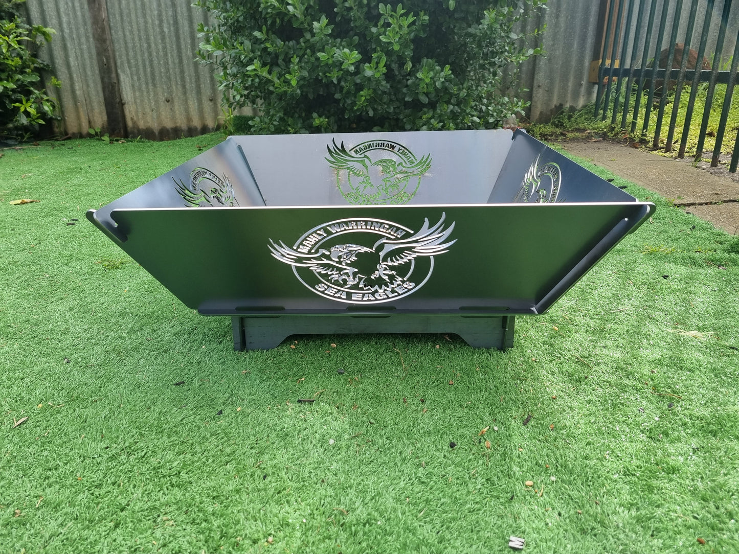 Manly Sea Eagles NRL Fire Pit Collapsible Made With Australian Steel