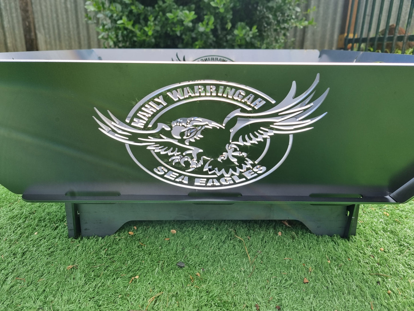 Manly Sea Eagles NRL Fire Pit Collapsible Made With Australian Steel