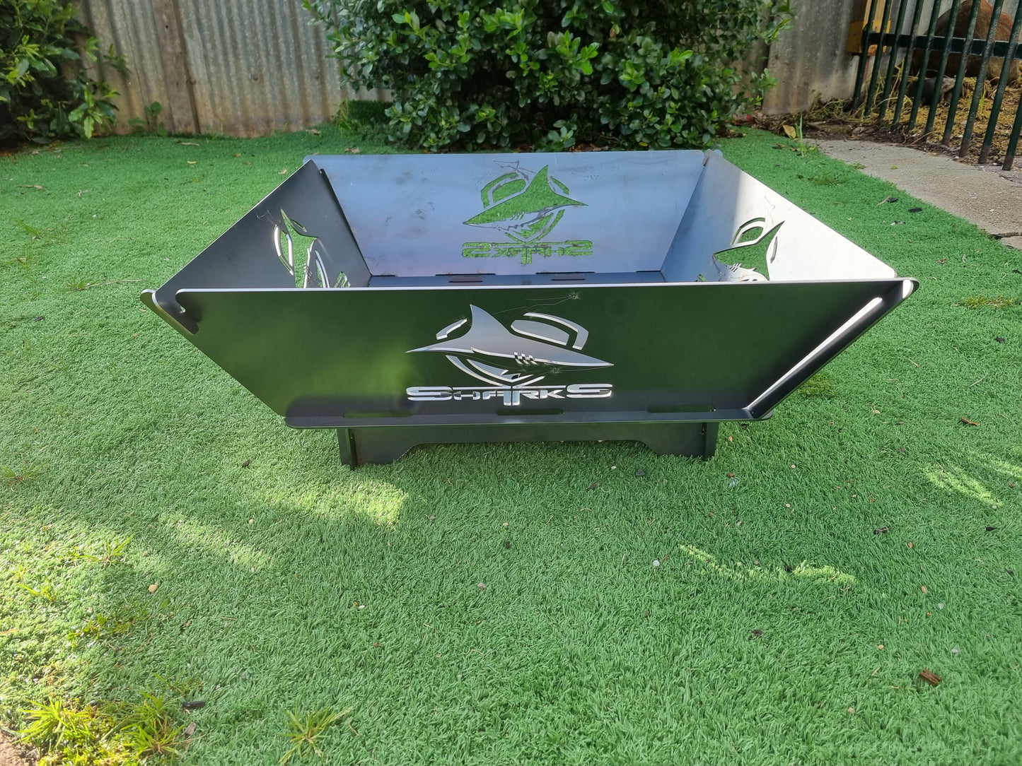 Cronulla Sharks NRL Fire Pit Collapsible Made With Australian Steel