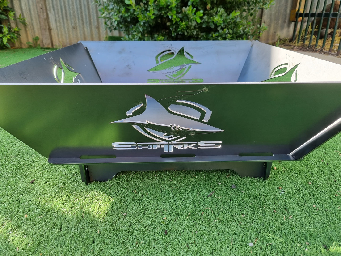 Cronulla Sharks NRL Fire Pit Collapsible Made With Australian Steel