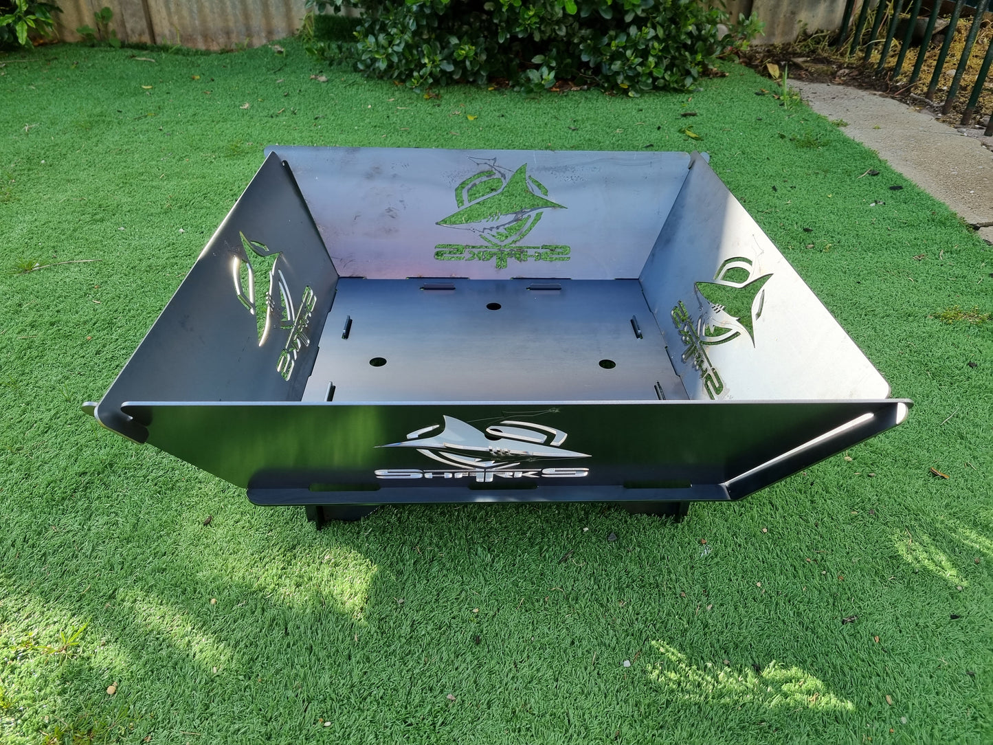 Cronulla Sharks NRL Fire Pit Collapsible Made With Australian Steel