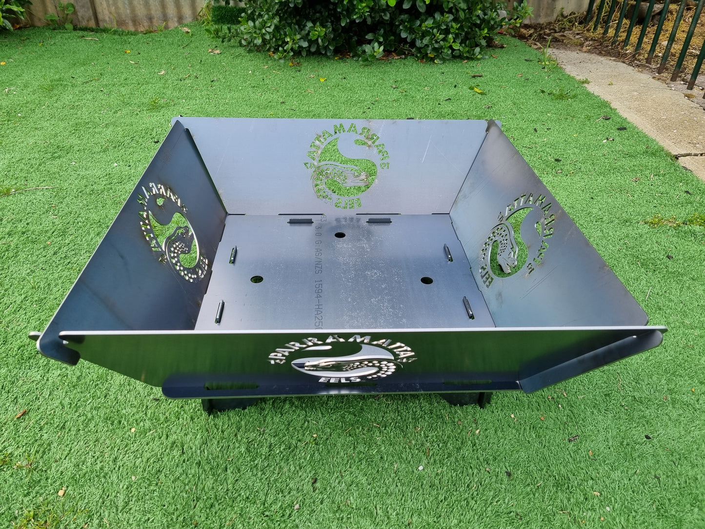 Parramatta Eels NRL Fire Pit Collapsible Made With Australian Steel