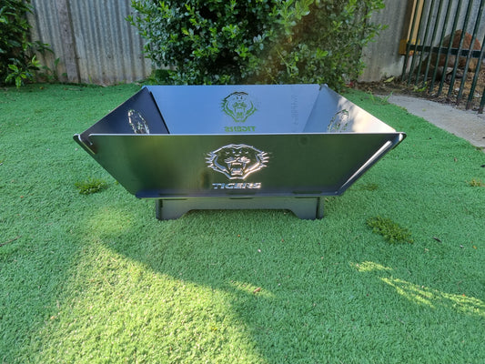 Wests Tigers NRL Fire Pit Collapsible Made With Australian Steel