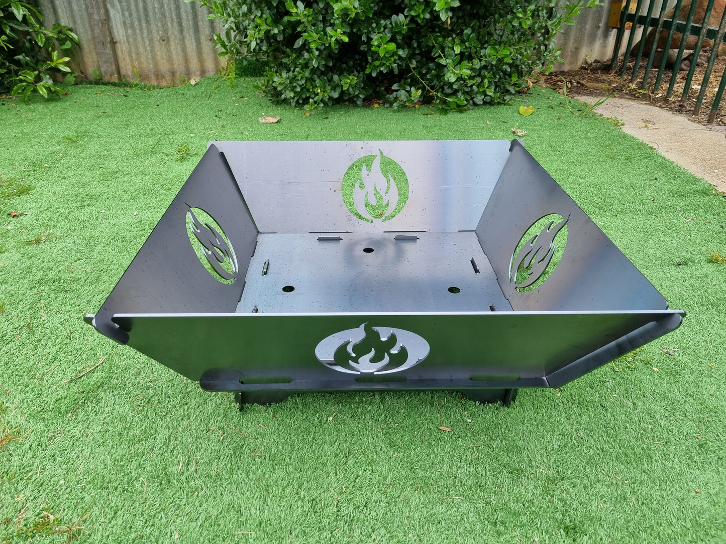 Flame Logo Fire Pit Collapsible Made With Australian Steel