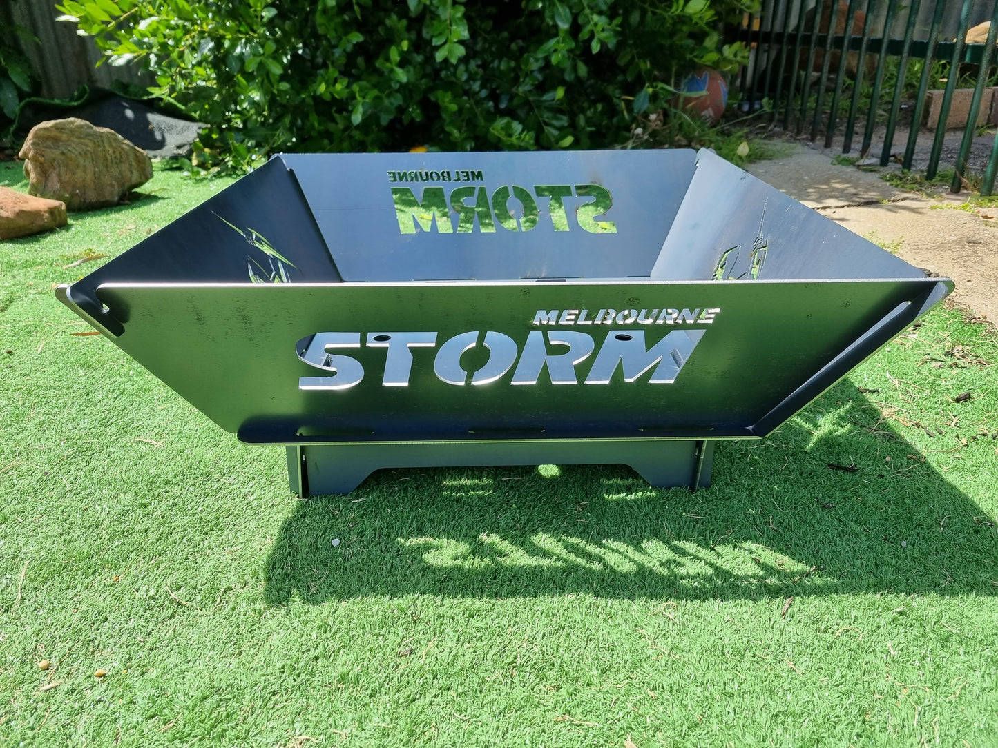 Melbourne Storm NRL Fire Pit Collapsible Made With Australian Steel