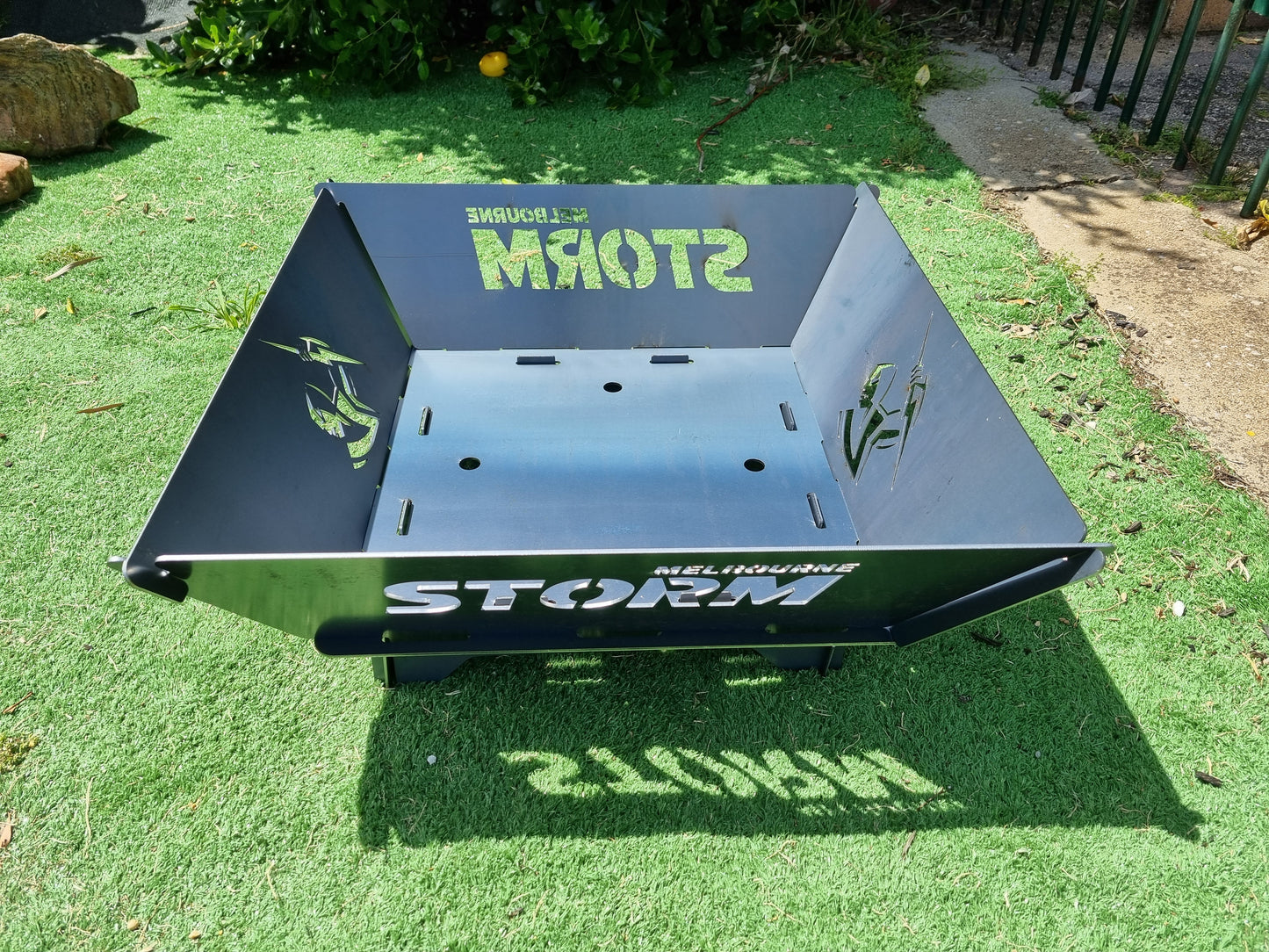 Melbourne Storm NRL Fire Pit Collapsible Made With Australian Steel