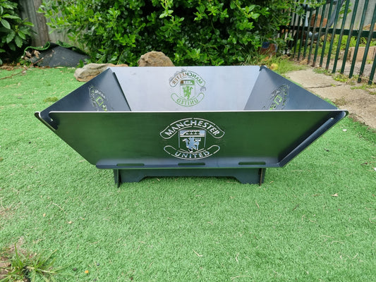 Manchester United Football Club Fire Pit Collapsible Made With Australian Steel