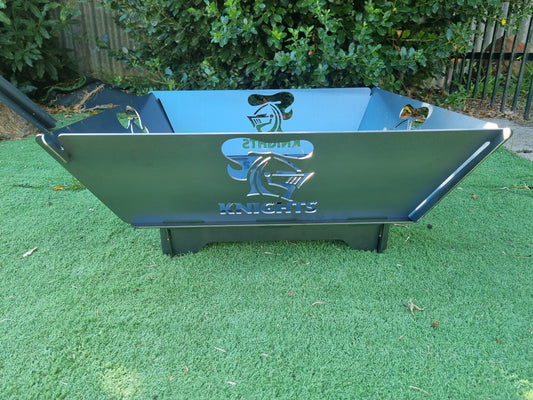 Newcastle Knights NRL Fire Pit Collapsible Made With Australian Steel